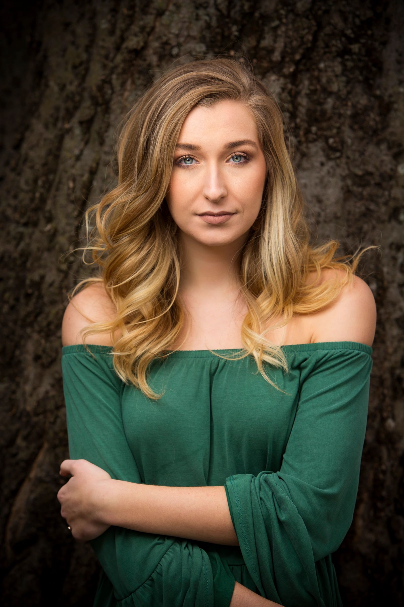 Long blonde balayage curls